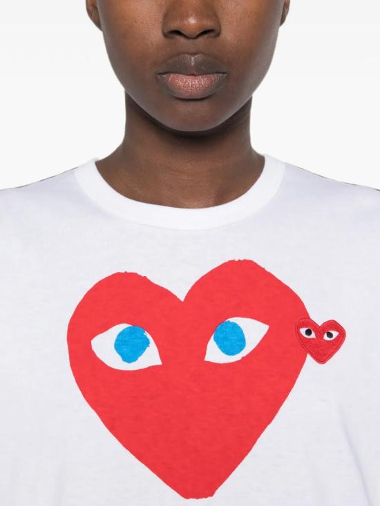 26FW 꼼데가르송 반팔 티셔츠 AX T086 051 WHITE - COMME DES GARCONS