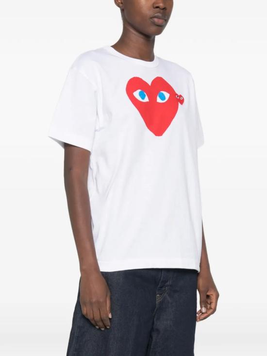 26FW 꼼데가르송 반팔 티셔츠 AX T086 051 WHITE - COMME DES GARCONS