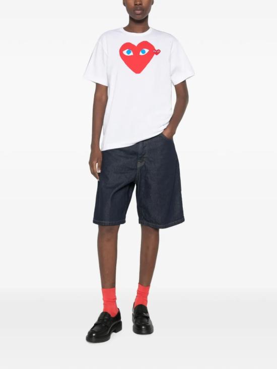 26FW 꼼데가르송 반팔 티셔츠 AX T086 051 WHITE - COMME DES GARCONS