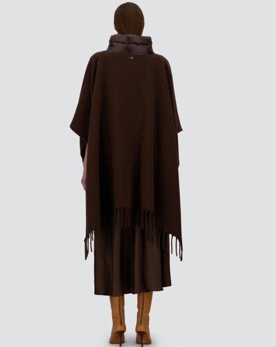  에르노 퀼티드 포켓 판초 GC00066DR33395 8810 BROWN - HERNO