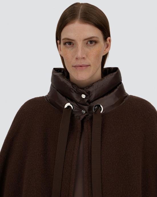  에르노 퀼티드 포켓 판초 GC00066DR33395 8810 BROWN - HERNO