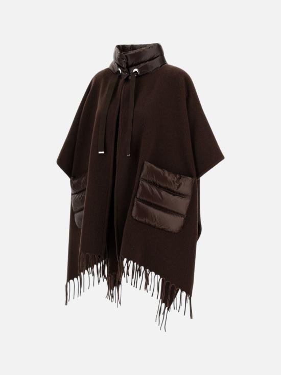  에르노 퀼티드 포켓 판초 GC00066DR33395 8810 BROWN - HERNO