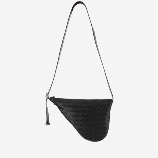  보테가베네타 가방 보테가 베네타 스몰 버귤 카프스킨 메신저 백 블랙 - BOTTEGA VENETA