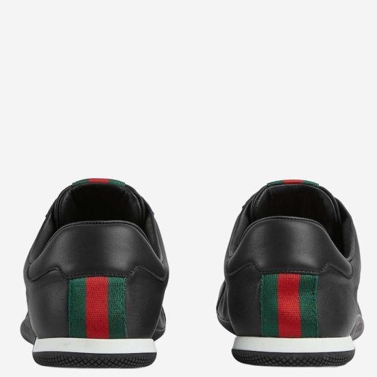  구찌 스니커즈 가죽 시프트  블랙 - GUCCI