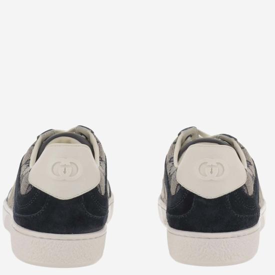  [키즈] 구찌 스니커즈 GG 패브릭 및 가죽 스니커즈 - GUCCI