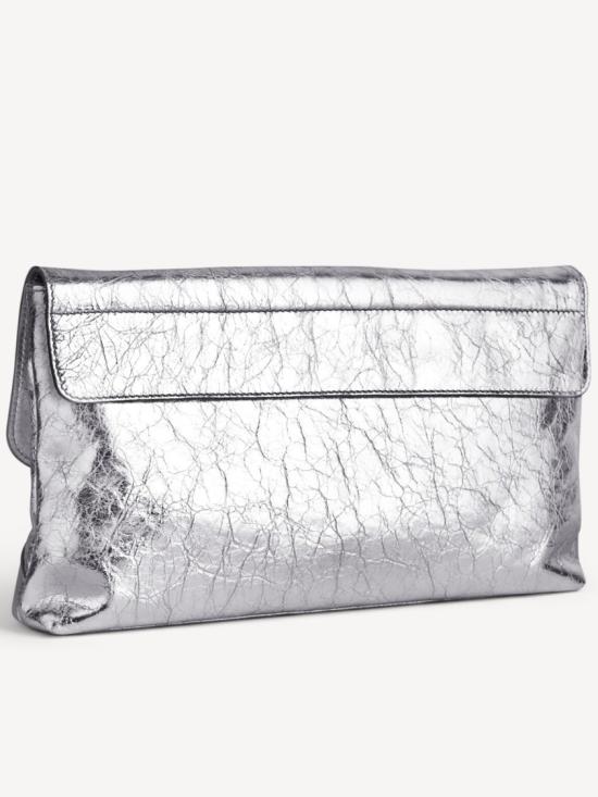 26FW 발렌시아가 클러치/파우치 873386 2AA9R Silver - BALENCIAGA