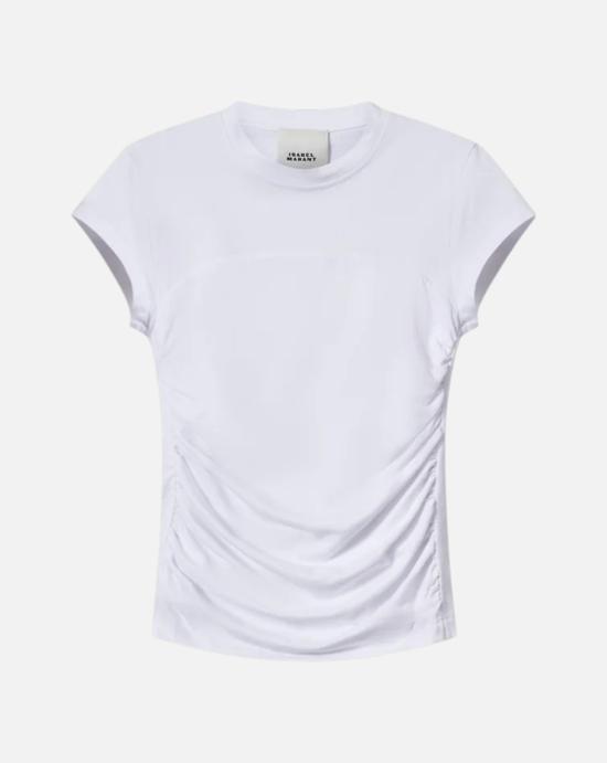  이자벨마랑 반팔 티셔츠 TS0275FA A1N41I20WH WHITE