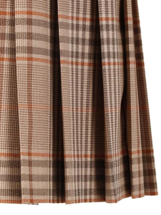 26FW 버버리 미디 스커트 8126889C6294 Neutrals - BURBERRY