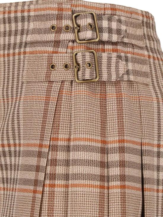26FW 버버리 미디 스커트 8126889C6294 Neutrals - BURBERRY