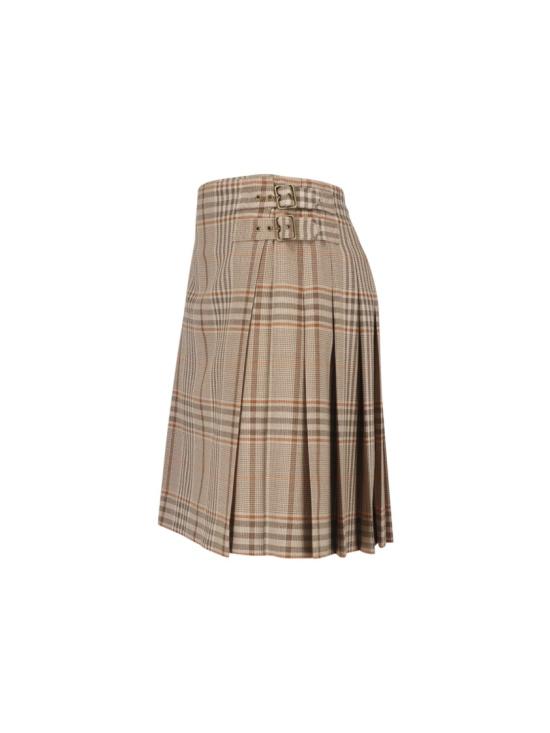 26FW 버버리 미디 스커트 8126889C6294 Neutrals - BURBERRY