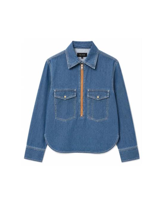  이갈 아즈로엘 데님 셔츠 YASS26T05 BLUE