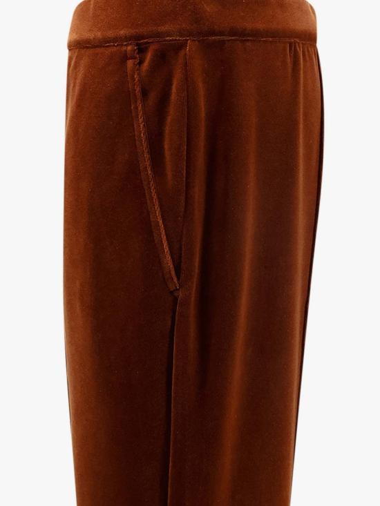  톰포드 스트레이트 팬츠 톰 포드 셰닐 팬츠 브라운 - TOMFORD