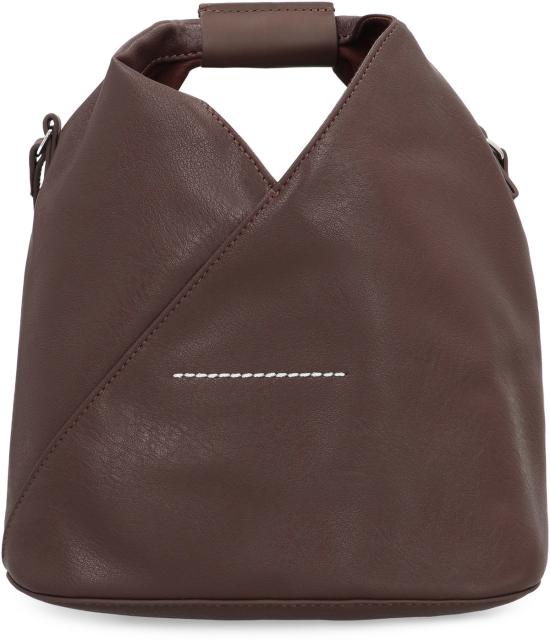  MM6 메종마르지엘라 가방 MM6 메종 마르지엘라 에코 레더 숄더백 코코아 브라운 - MM6 MAISON MARGIELA