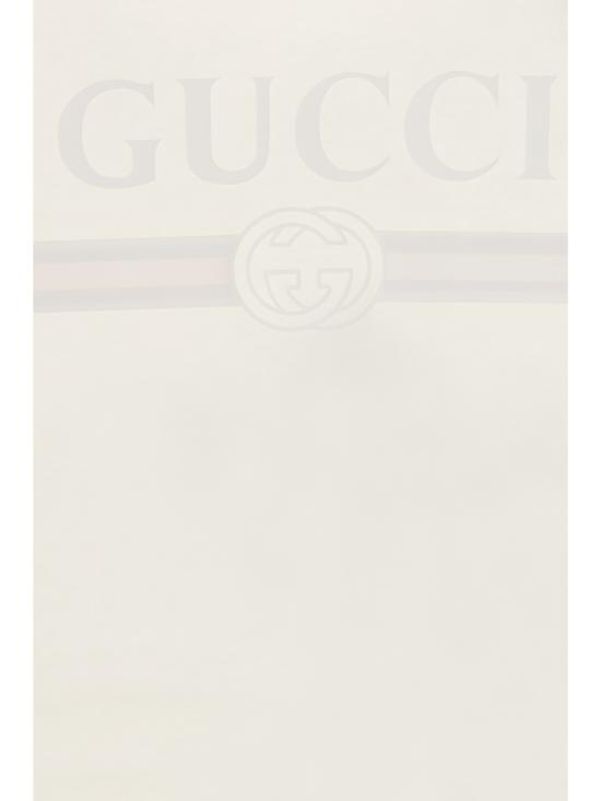  [키즈] 구찌 티셔츠 로고 아동용 티셔츠 더스티 화이트/맥 - GUCCI