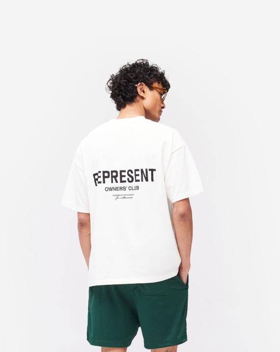  리프레젠트 셔츠 OCM41114 072 FLAT WHITE - REPRESENT