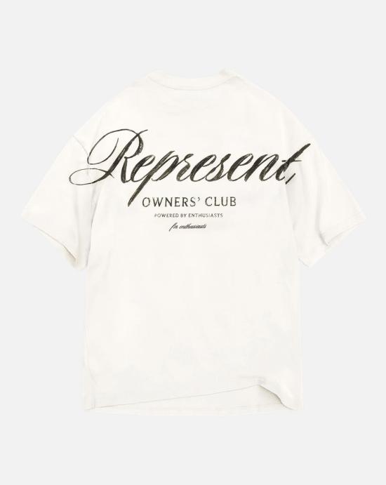  리프레젠트 셔츠 OCM41201 072 FLAT WHITE - REPRESENT