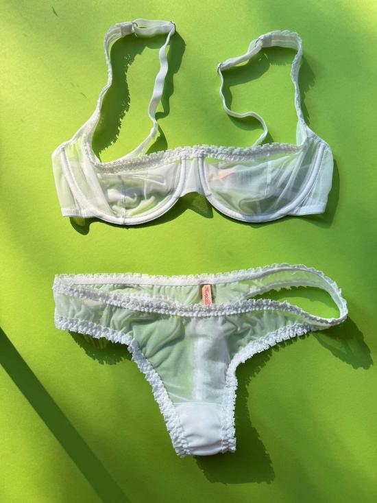  Fruity Booty 언더웨어 세트 프루티 부티 모스 발코넷 메시  화이트 - OTHER BRANDS