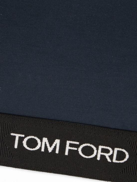  톰포드 트레이닝 티셔츠 톰 포드 모달 탑 블루 - TOMFORD