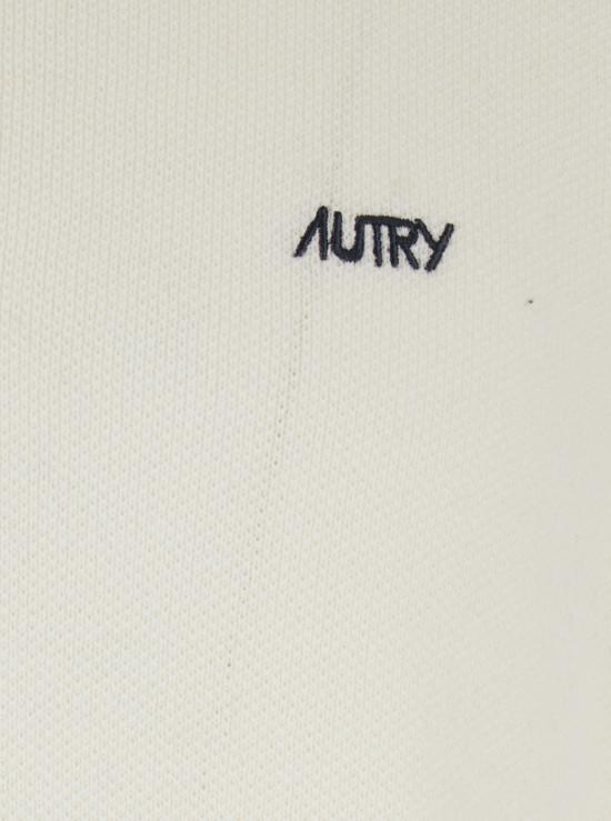  오트리 폴로 티셔츠 스트라이프 칼라 긴팔 폴로 셔츠 (화이트) - AUTRY