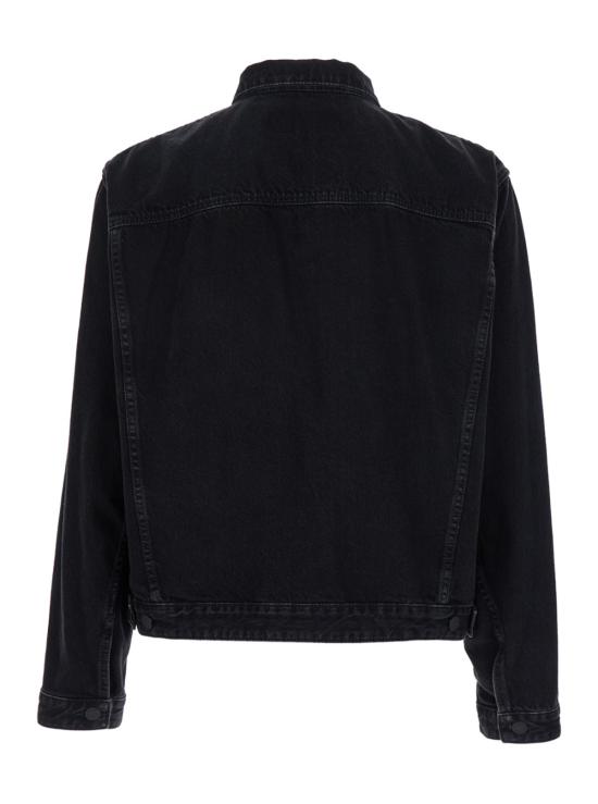  디스퀘어드2 데님 자켓 Dsquared2 클래식 칼라 데님 재킷 블랙 - DSQUARED2