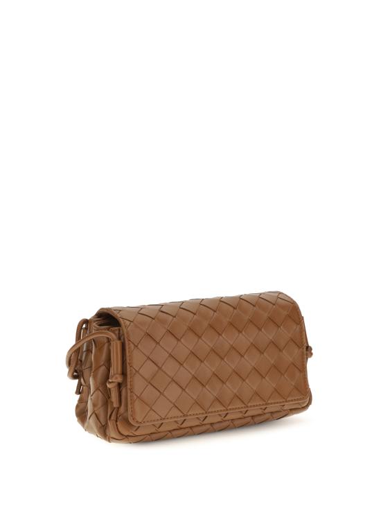  보테가베네타 가방 Bottega Veneta 인트레치아토 숄더백 탄닌/골드 - BOTTEGA VENETA