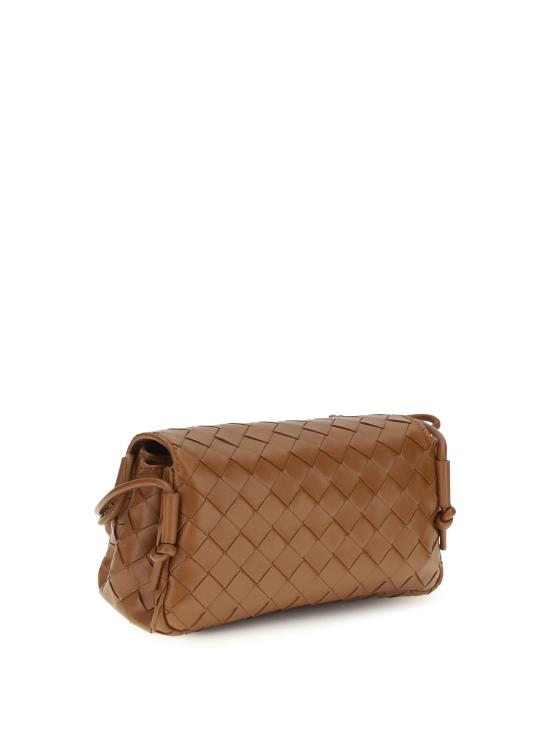  보테가베네타 가방 Bottega Veneta 인트레치아토 숄더백 탄닌/골드 - BOTTEGA VENETA