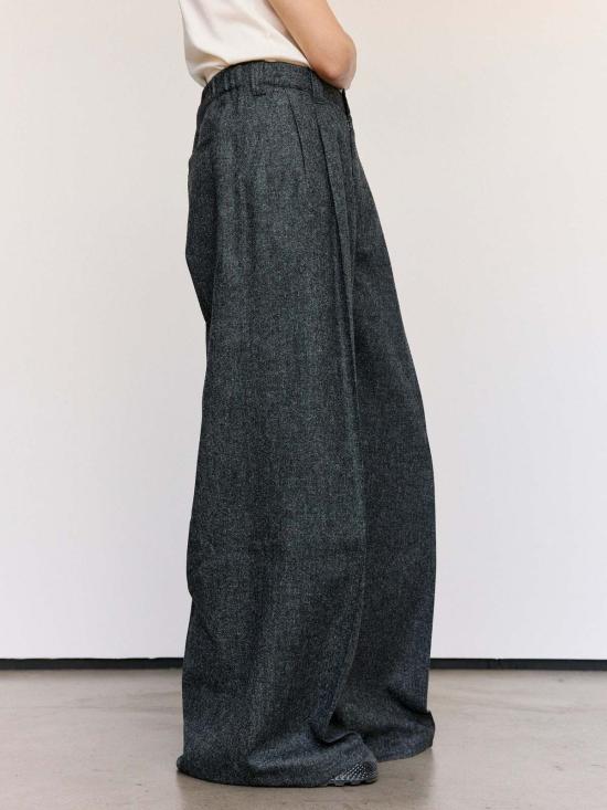  마르지엘라 스트레이트 팬츠 메종  와이드 레그 울 팬츠 - MAISON MARGIELA