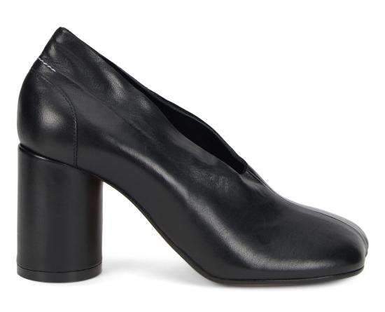  MM6 메종마르지엘라 힐/펌프스 Mm6 메종 마르지엘라 아나토믹 나파 코트 슈즈 블랙 - MM6 MAISON MARGIELA