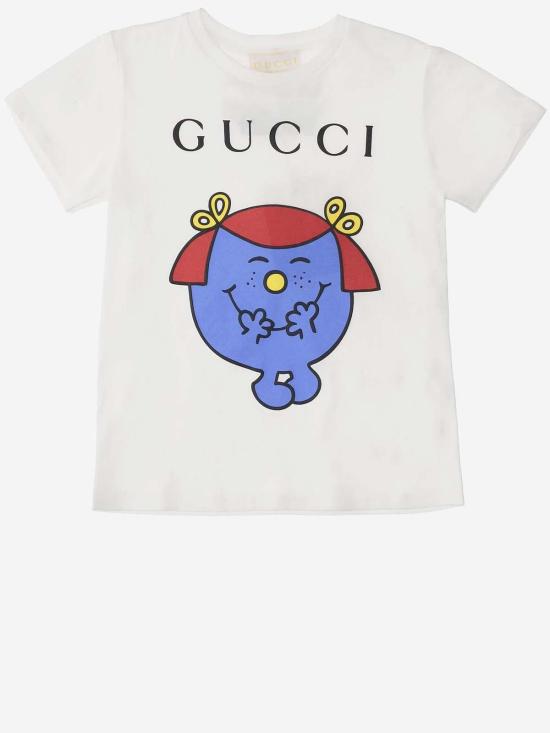  [키즈] 구찌 티셔츠 로고 코튼 키즈 티셔츠 - GUCCI