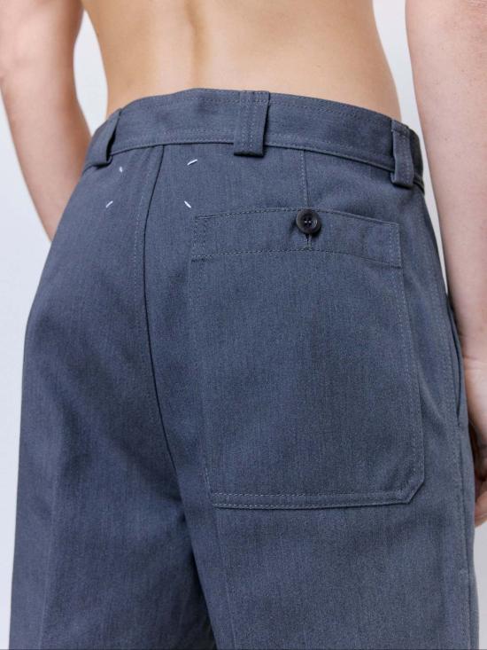  마르지엘라 스트레이트 팬츠 메종  폴리 코튼 테크니컬 팬츠 - MAISON MARGIELA