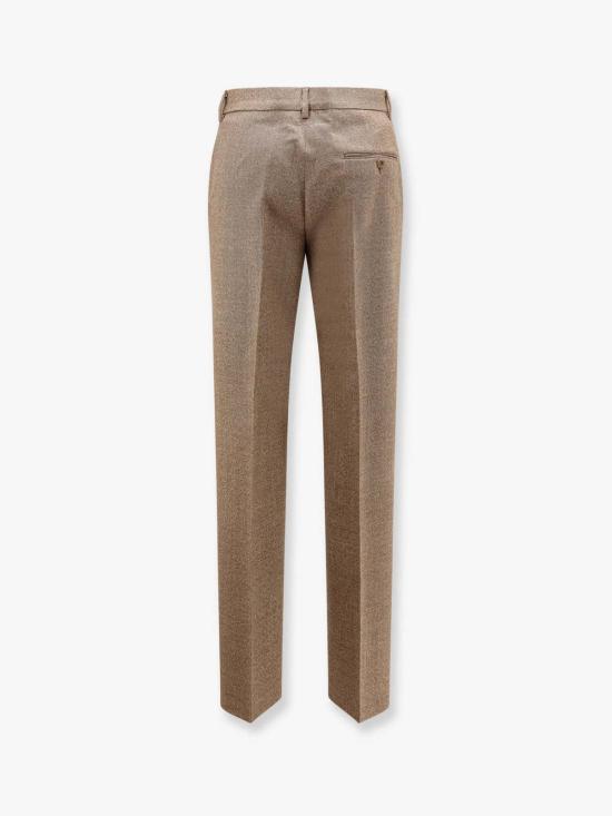  MM6 메종마르지엘라 스트레이트 팬츠 Mm6 메종 마르지엘라 버진 울 팬츠 브라운 - MM6 MAISON MARGIELA