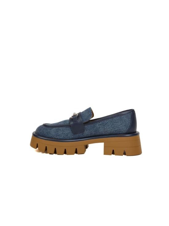  마이클 코어스 플랫 슈즈 MASTER 49S6CRFP3D DARK VINTAGE BLUE WASH Michael Kors - MICHAEL KORS