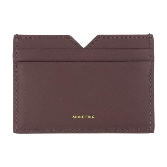 26FW 애니빙 명함지갑 ANB026305 BURGUNDY - ANINE BING