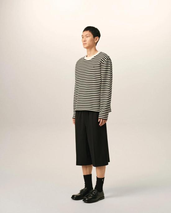  아미 셔츠 UTS414 JE0241 044 BLACK IVORY - AMI