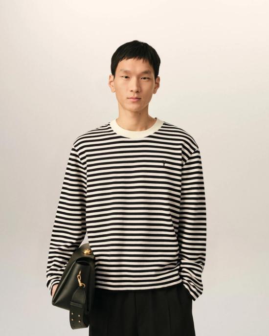 아미 셔츠 UTS414 JE0241 044 BLACK IVORY - AMI