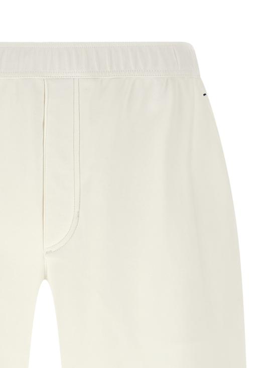 26FW 브루넬로 쿠치넬리 코튼 인터록 버뮤다 팬츠 ML8243390T C159 WHITE DOM - BRUNELLO CUCINELLI