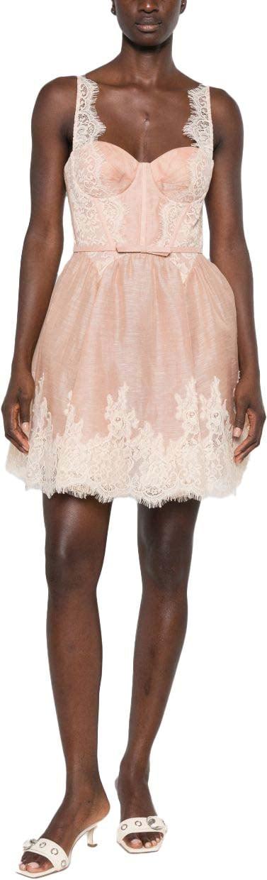 26FW 짐머만 숏 원피스 9399DF261LPI PINK - ZIMMERMANN