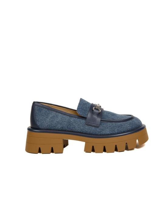  마이클 코어스 플랫 슈즈 MASTER 49S6CRFP3D DARK VINTAGE BLUE WASH Michael Kors