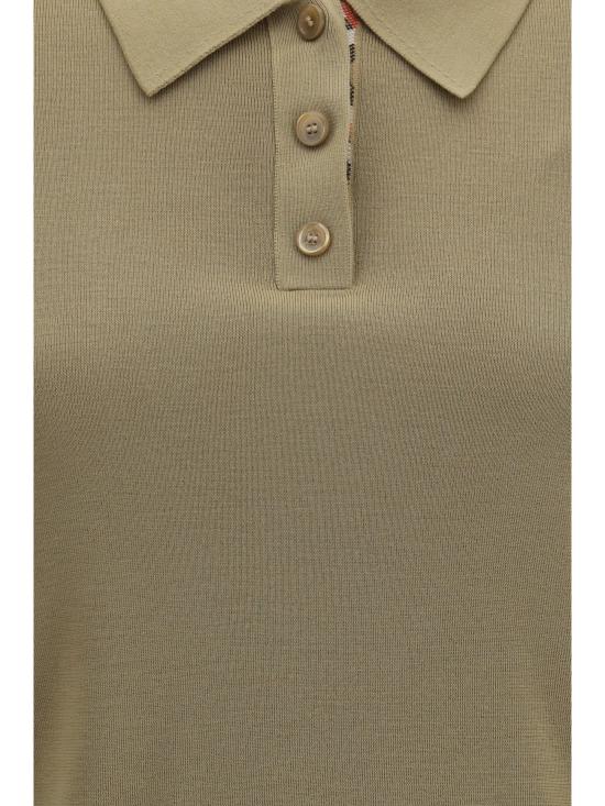 26FW 버버리 폴로 티셔츠 8130426 A3743 FLAX - BURBERRY
