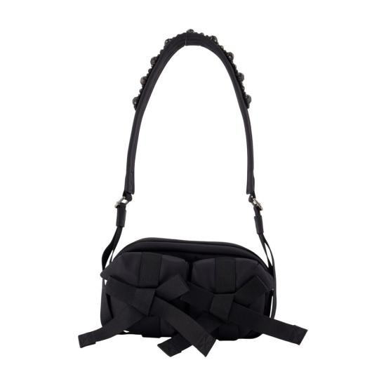 26FW 시몬로샤 나일론 크로스바디 백 SMR026058 BLACK