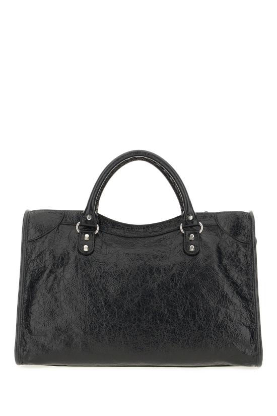 26FW 발렌시아가 르 시티 백 미디움 8657602ACLR 1000 BLACK - BALENCIAGA