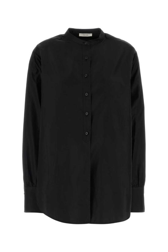 26FW 더로우 반팔 티셔츠 R000560W4640 BLK Black