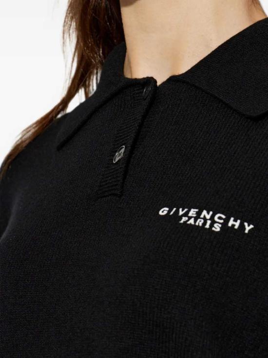 26FW 지방시 폴로 티셔츠 BW61J04ZTA 001 BLACK - GIVENCHY
