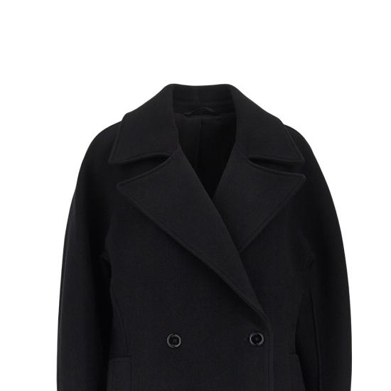 26FW 토템 코트 264 WRO0341 FB0733 Black - TOTEME