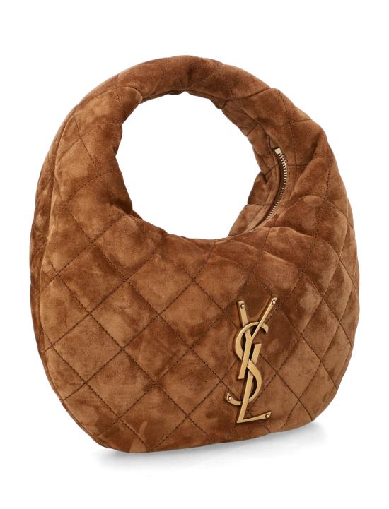 26SS 생로랑 이카리노 퀼티드 스웨이드 8516891U807 2916 COGNAC - SAINT LAURENT