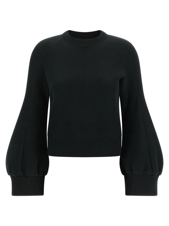 26FW 사카이 긴팔 티셔츠 벌룬 소매 스웨트셔츠 블랙