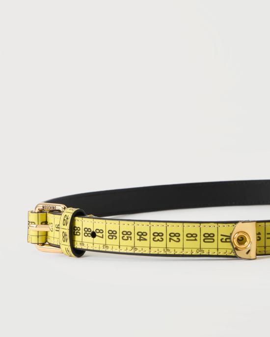 26FW 모스키노 슬림 벨트 MC6031PP1P 40A GIALLO MULTI - MOSCHINO