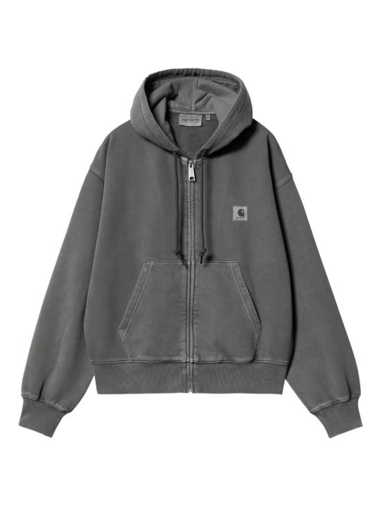 26FW 칼하트 WIP 후디드 넬슨 자켓 가먼트 다이드 I033830 89GD BLACK