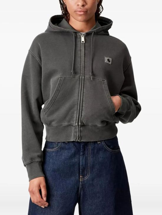 26FW 칼하트 WIP 후디드 넬슨 자켓 가먼트 다이드 I033830 89GD BLACK - CARHARTT WIP