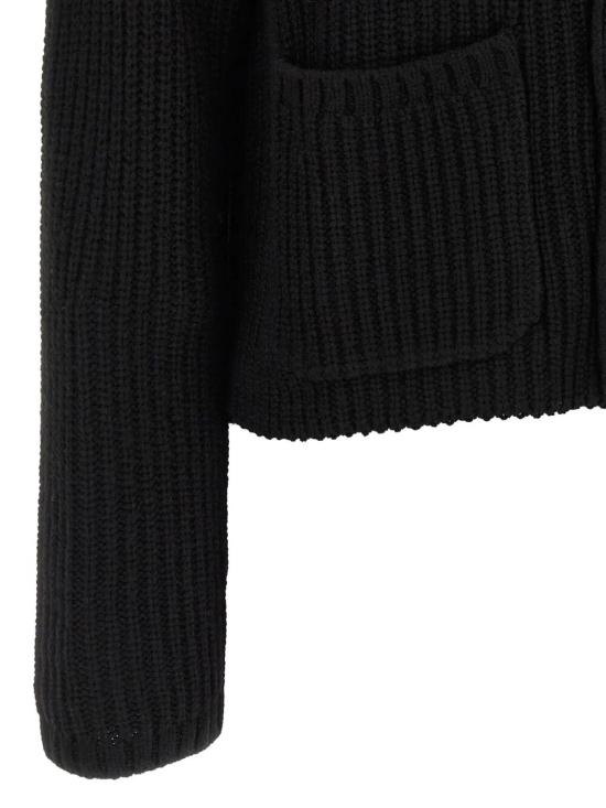 26FW 칼하트 WIP 로고 패치 골지 가디건 I035379 89XX BLACK - CARHARTT WIP